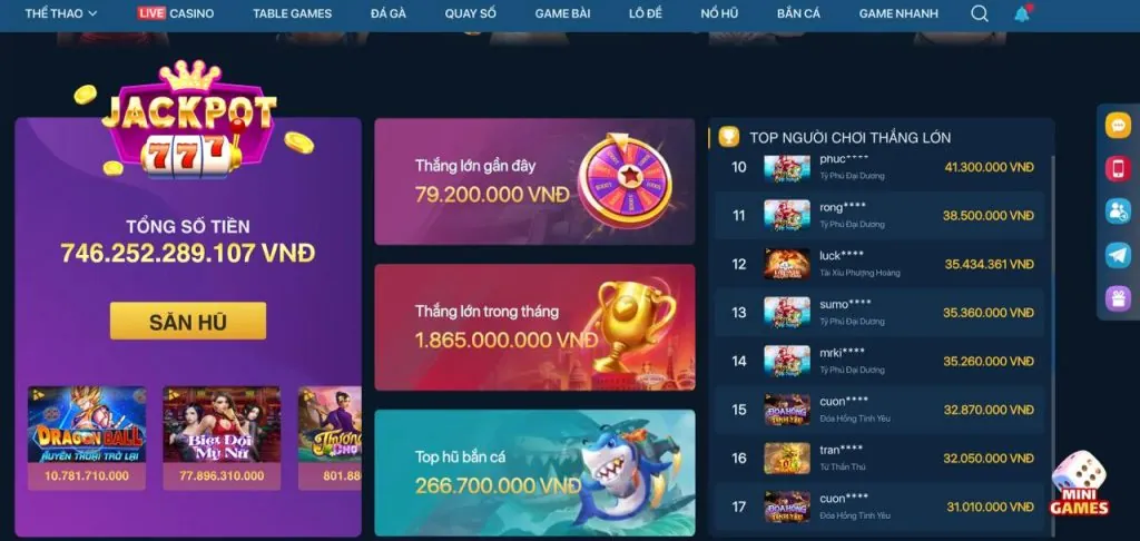 Thưởng nạp tiền hàng ngày 888vi.co